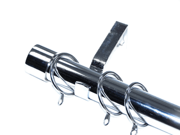 28mm Chrome Bay Window System End Cap Finials 2.4m 3m 3.6m 4.5m 4.8m 5.4m 6m