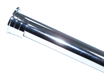 28mm Chrome Eyelet Recess Curtain Pole