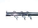 28mm Chrome Recess Curtain Pole with Rings