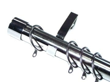 28mm Graphite Black Bay Window System End Cap Finials 2.4m 3m 3.6m 3.9m 4.5m 4.8m 5.4m 6m