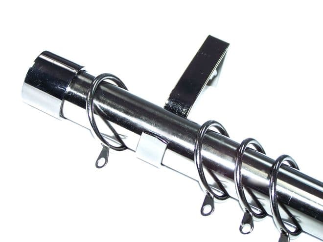 28mm Graphite Black Bay Window System End Cap Finials 2.4m 3m 3.6m 3.9m 4.5m 4.8m 5.4m 6m