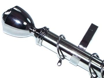 28mm Graphite Black Bay Window System Trophy Finials 2.4m 3m 3.6m 3.9m 4.5m 4.8m 5.4m 6m