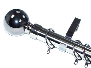 28mm Graphite Black Nickel Curtain Pole Ball Finials