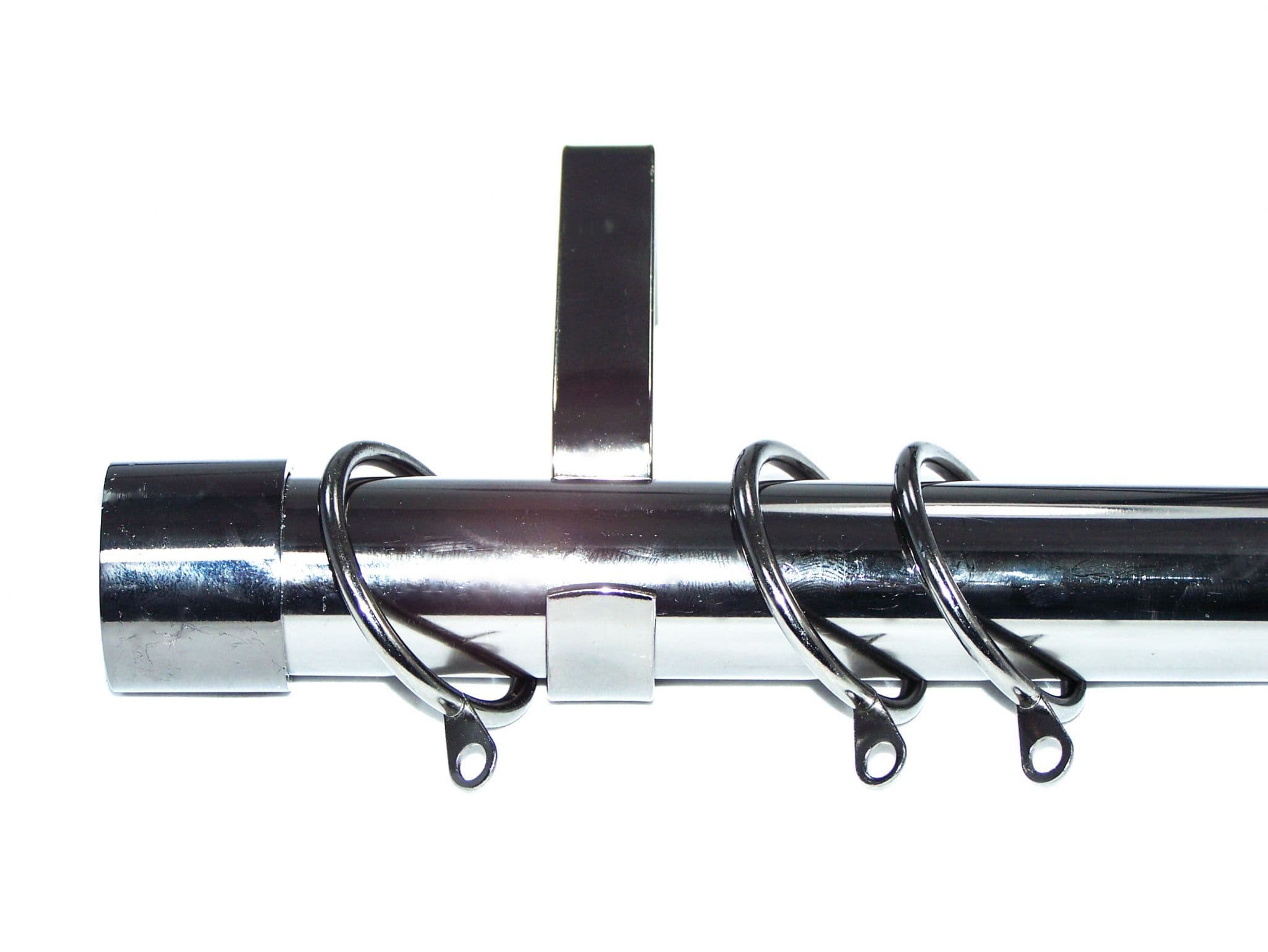 28mm Graphite Black Nickel Curtain Pole End Cap Finials