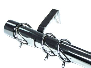 28mm Graphite Black Nickel Curtain Pole End Cap Finials