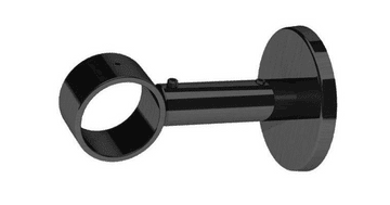 28mm Graphite Black Nickel extending Curtain Pole Ceiling Wall Bracket