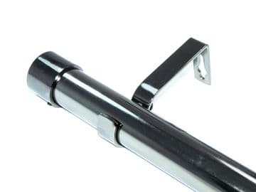 28mm Graphite Black Nickel Eyelet Curtain Pole End Cap Finials