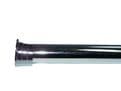 28mm Graphite Black Nickel Eyelet Recess Curtain Pole