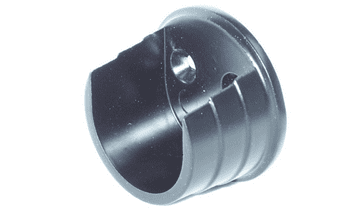 28mm Matt Black Curtain Pole Recess Bracket 1 or 2