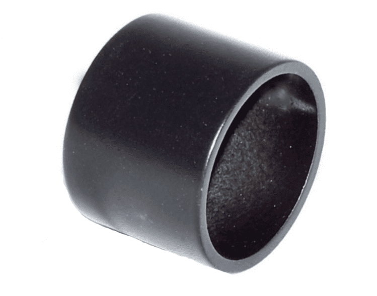 28mm Matt Black Metal End Cap Curtain Pole Finials