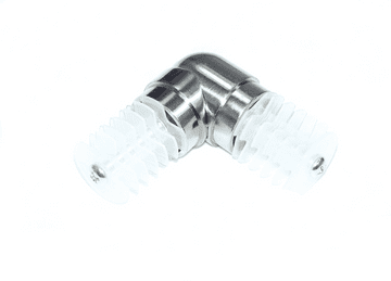 28mm Stainless Steel Bay Curtain Pole Corner Elbow