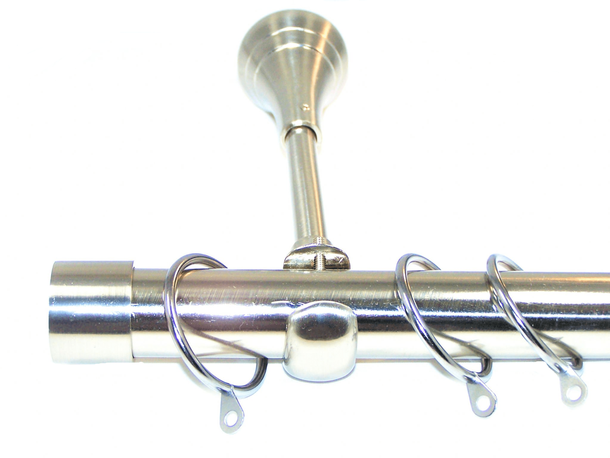 28mm Stainless Steel Designer Extra Deep Curtain Pole End Cap Finials
