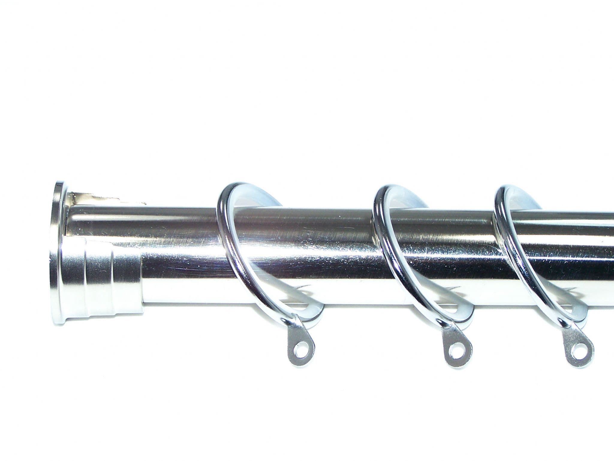 28mm Stainless Steel Recess Curtain Pole with Glider Rings