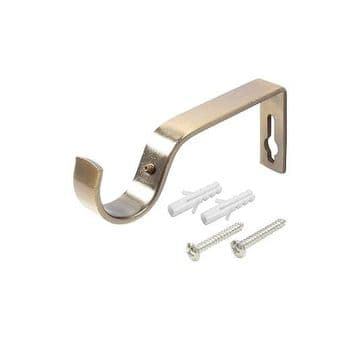 30/35mm Antique Brass Curtain Pole Rod Brackets 1 2 3 4