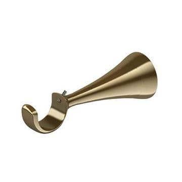 30/35mm Extendable Long Stem Antique Brass Curtain Pole Bracket 1 2 3