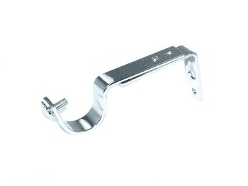 30/35mm Polished Chrome Adjustable Extendable Curtain Pole Wall Bracket 1 2 3