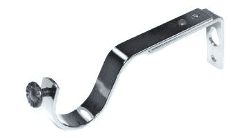 30mm - 35mm Graphite Black Nickel Adjustable Curtain Pole Bracket 1 2 3