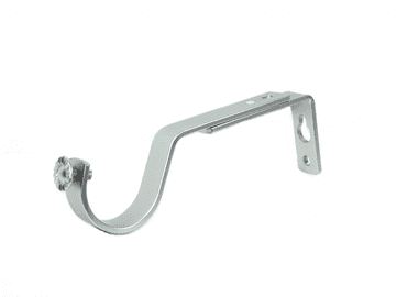 30mm - 35mm Satin Nickel Adjustable Extendable Curtain Pole Wall Bracket 1 2 3