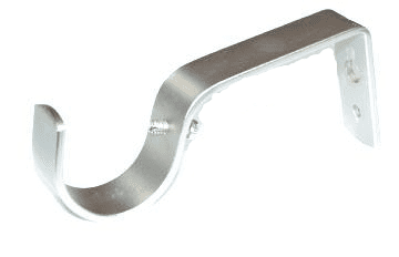 30mm - 35mm Satin Nickel Silver Curtain Pole Wall Bracket 1 2 3