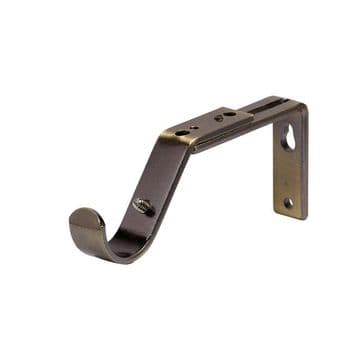 35mm Antique Brass Bay Window Passing Bracket