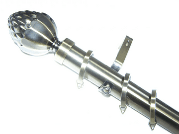 35mm Antique Brass Bay Window System Acorn Finials 2.4m 3m 3.6m 4.5m 4.8m 5.4m 6m