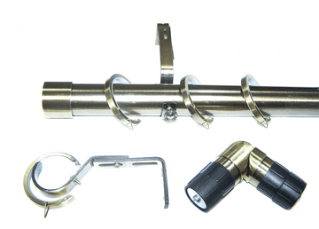 35mm Antique Brass Bay Window System End Cap Finials 3m 3.3m 3.6m 4.2m 4.8m 5.1m 54m 6m