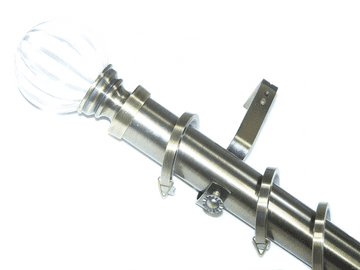 35mm Antique Brass Bay Window System Segmented Ball Finials 2.4m 3m 3.6m 4.5m 4.8m 5.4m 6m