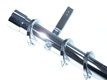 35mm Chrome Bay Window Pole System End Cap Finials 2.4m 3m 3.6m 4.5m 4.8m 5.4m 6m