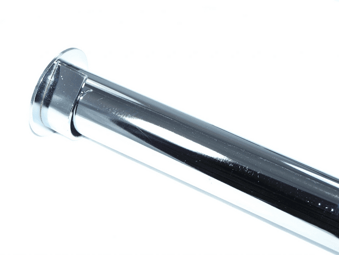 35mm Chrome Eyelet Recess Curtain Pole