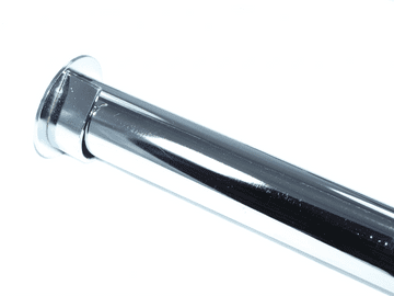 35mm Chrome Eyelet Recess Curtain Pole