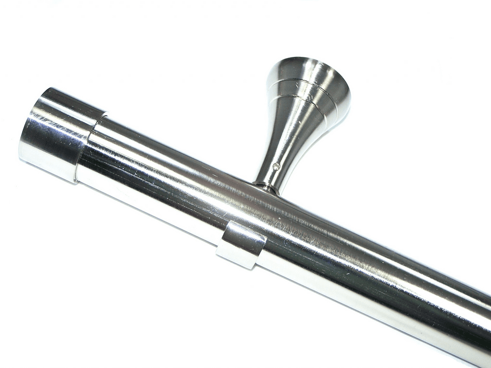35mm Designer Stainless Steel Curtain Pole End Cap Finials