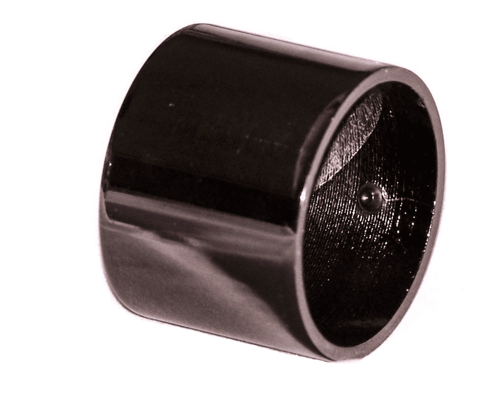 35mm Graphite Black Nickel End Cap Curtain Pole Finials 1 or 2