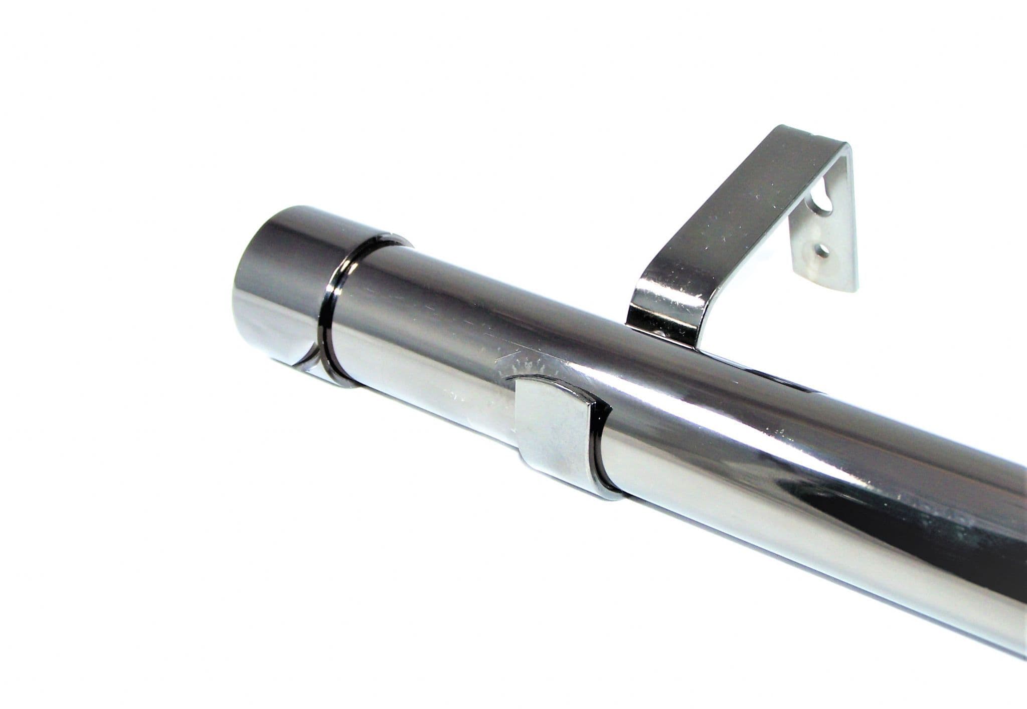 35mm Graphite Black Nickel Eyelet Curtain Pole System End Cap Finials