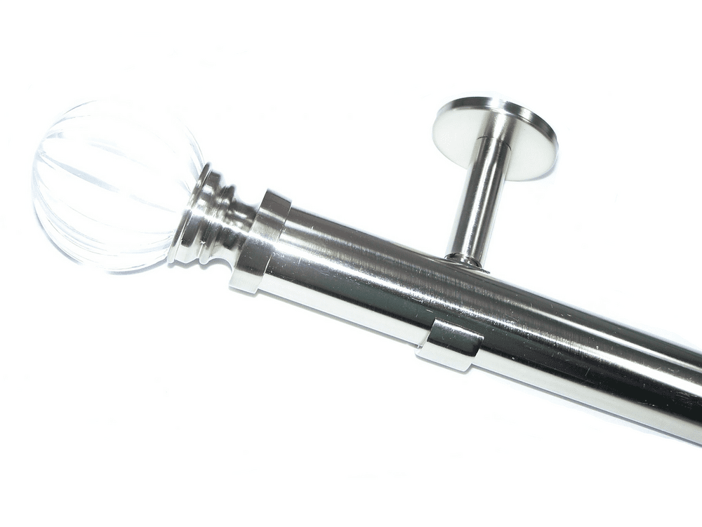 35mm IDC Stainless Steel Curtain Pole Segmented Ball Finials