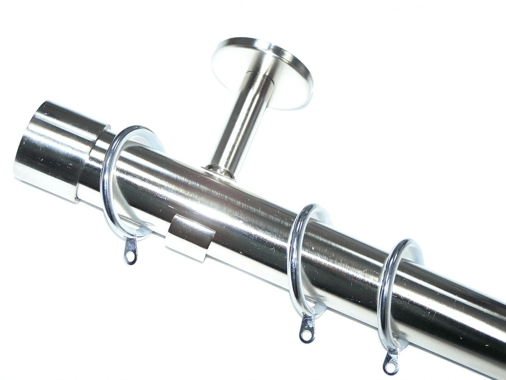 35mm IDC Stainless Steel Pole End Cap Finials Glider Rings