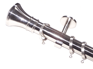 35mm IDC Stainless Steel Pole Hammerhead Finials FLAT Glider Rings