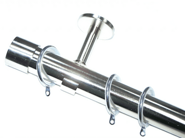 35mm IDC Stainless Steel Pole System End Cap Finials & Glider Rings 1.2m 1.5m 2.4m 3m