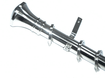 35mm Stainless Steel Bay Window Pole Hammerhead Finials 2.4m 3m 3.6m 4.5m 4.8m 5.4m 6m