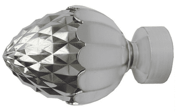 35mm Stainless Steel Metal Acorn Curtain Pole Finials