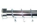 35mm Stainless Steel Recess Curtain Pole with Glider Rings