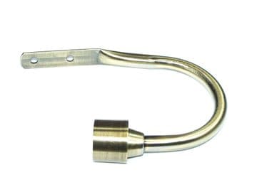 Antique Brass End Cap Curtain Tiebacks / Holdbacks.