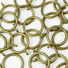 Antique Brass Plastic Curtain Rings Suitable for 16mm - 23mm Curtain Pole