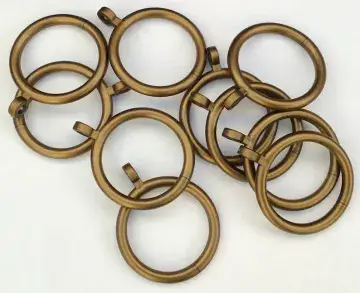 Bronze Plastic Curtain Rings Suitable for 16mm - 23mm Curtain Pole