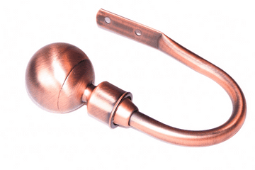 Brushed Burnished Bronze Copper Metal Ball Curtain Tiebacks Hold backs 1 Pair HD