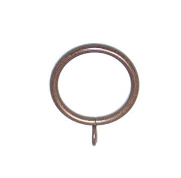 Chocolate Brown Quality 28mm Metal Curtain Pole Rings with Fixed Hoop