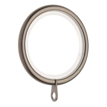 Graphite Black Nickel 16mm - 19mm Glider Curtain Pole Rings