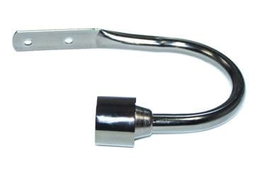 Graphite Black Nickel End Cap Curtain Tiebacks / Holdbacks.