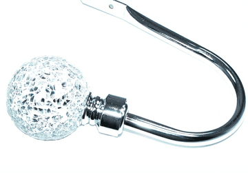 Large Chrome 70mm Mosaic Ball Curtain Tiebacks