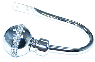 Large Chrome Crystal Cluster Diamante Ball Curtain Tiebacks Hold backs.