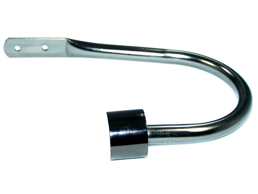 Large Graphite Black Nickel End Cap Curtain Tiebacks / Holdbacks